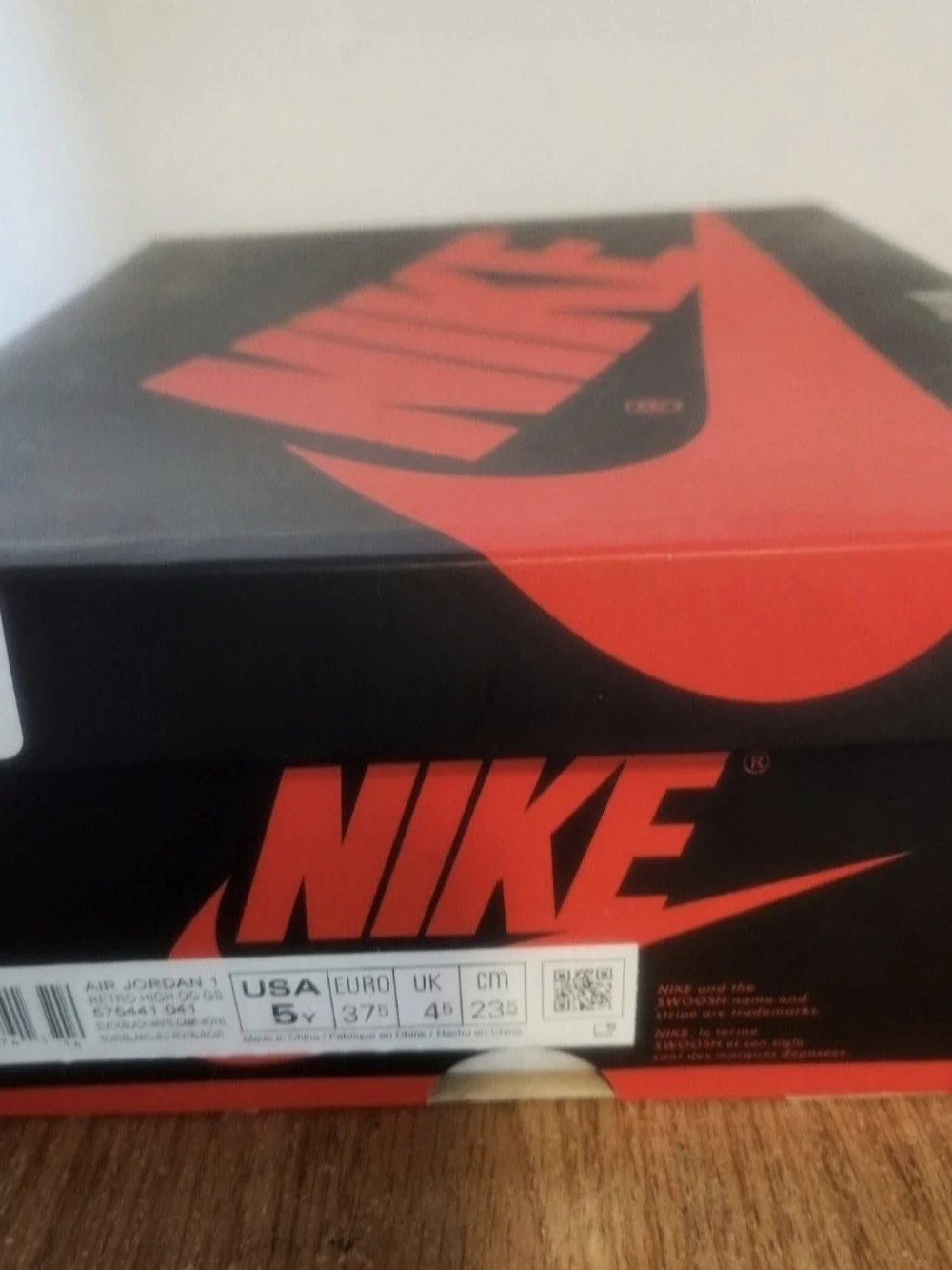 Nike Air Jordan Royal Toe sz 5y